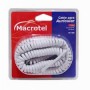 Cable Auricular Telefonico Espiral 3m Blanco MT-1270