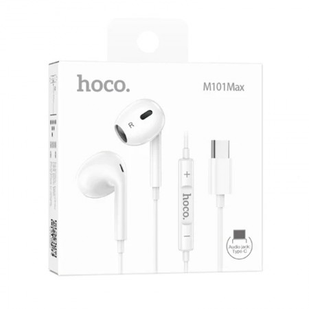 Audifonos Hoco M101 Max Crystal In Ear Tipo C Blanco