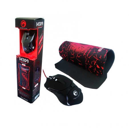 Kit Mouse Gamer M309 y Mouse Pad G1 Marvo