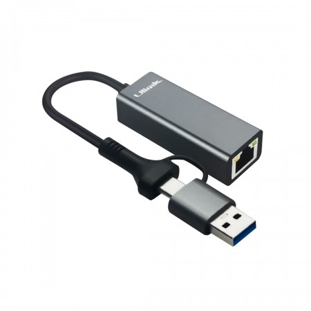 Tarjeta de Red Tipo C  y USB 3.0 a Gigabit (10/100/1000) / Mod. UL-GBUSBCA