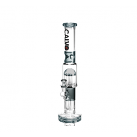 Bong Calvo Glass Straight TubeTree Perc Black 40cm