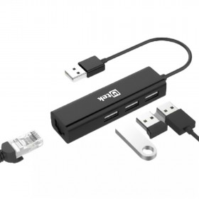 Tarjeta de Red USB 2.0 a RJ45 10/100 + 3 USB Mod. UT-USLAN