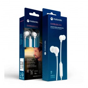 Audifonos Motorola Earbuds 3-S In Ear Jack 3.5mm Blanco