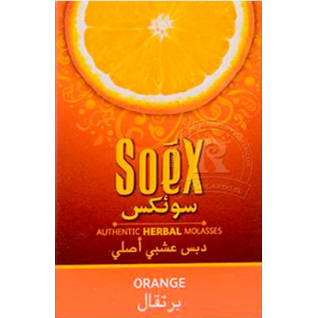 Tabaco Narguil Hookah Soex Naranja 50grs