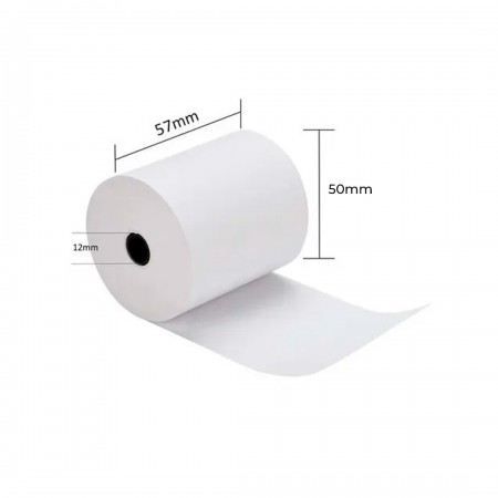 Rollo de Papel Térmico 57 x 50 mm de 48gr