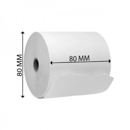 Rollo de Papel Térmico 80 x 80 mm de 59gr