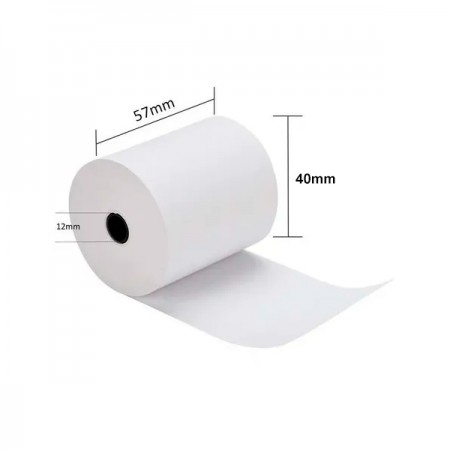 Rollo de Papel Térmico 57 x 40 mm de 48gr