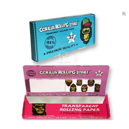 Papel Celulosa King Gorilla Rolling Stars + Tips